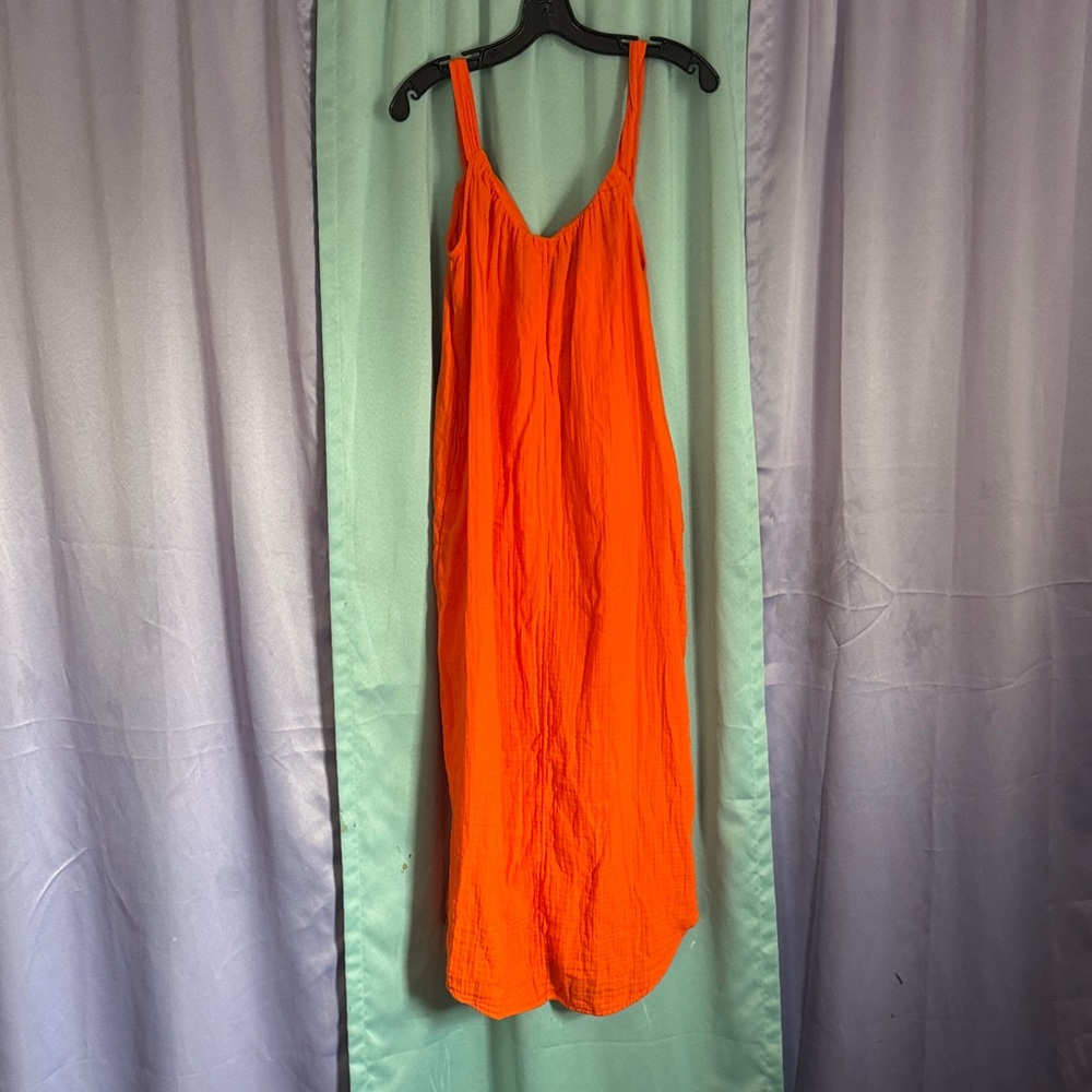 Old Navy Bright Orange Sleeveless Top